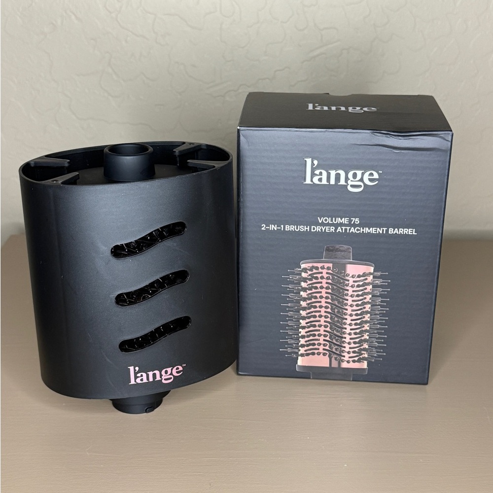L'ange Black Brush Dryer 2 in 1 75mm oval Attachment